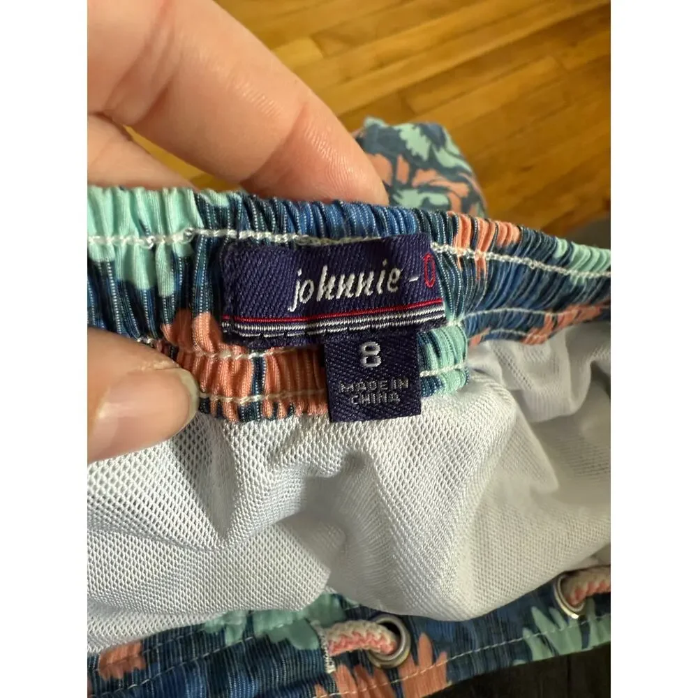 Johnnie-O youth swim trunks blue‎